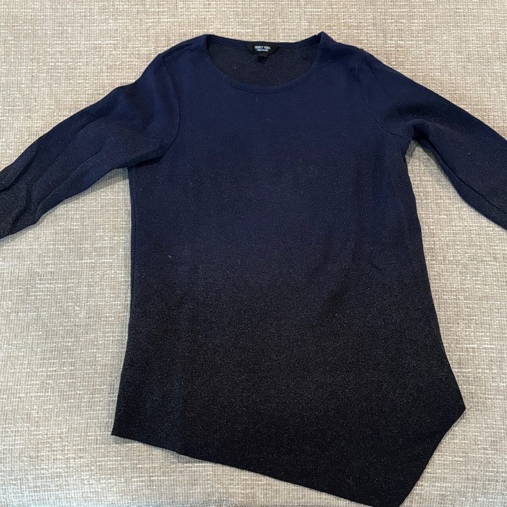 Simply Vera Vera Wang Navy Blue Sweater